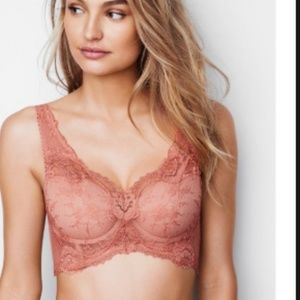 NWT VS Dark Peach Lace Bustier